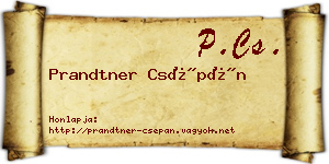 Prandtner Csépán névjegykártya